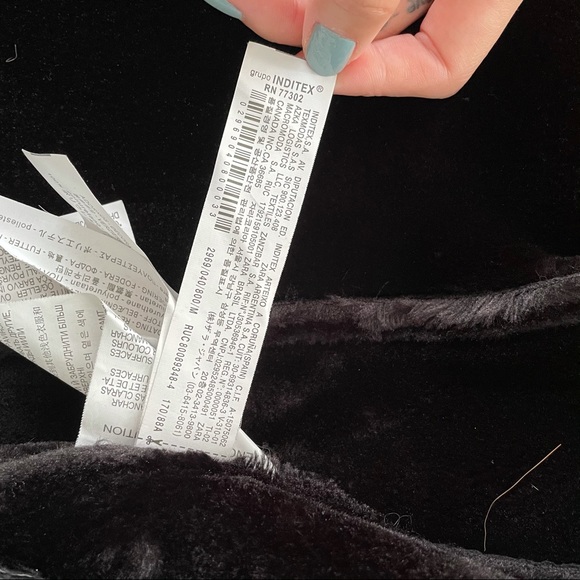 Zara Faux Fur Leather Jacket - Picture 4 of 5